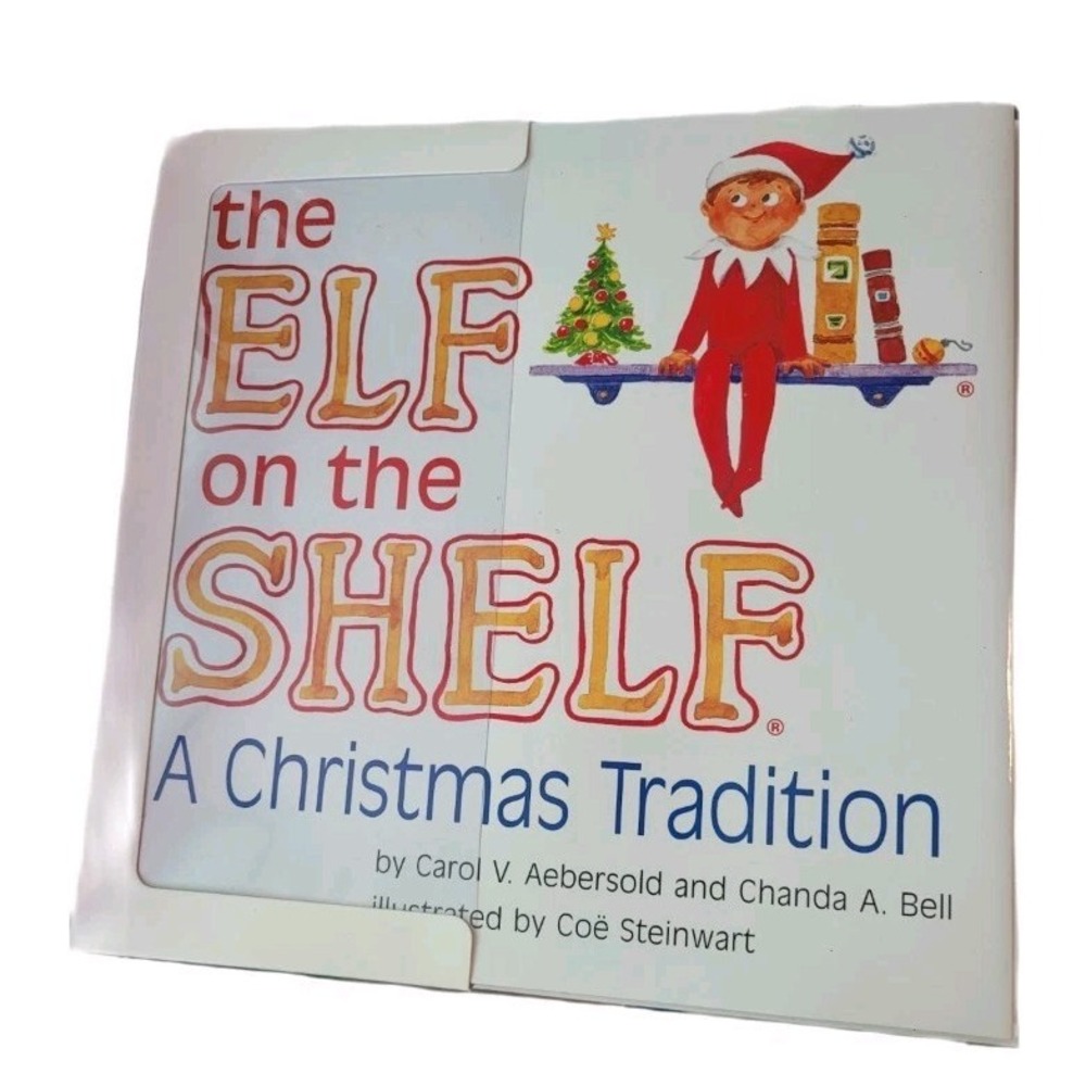 Elf on the Shelf Christmas Tradition Blue Eyes Brown Hair Boy and Book In Box! - Picture 2 of 3